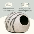 thumbnail image 6 of Meowfia Cat Cave for Medium Cats, Light Grey, 6 of 8