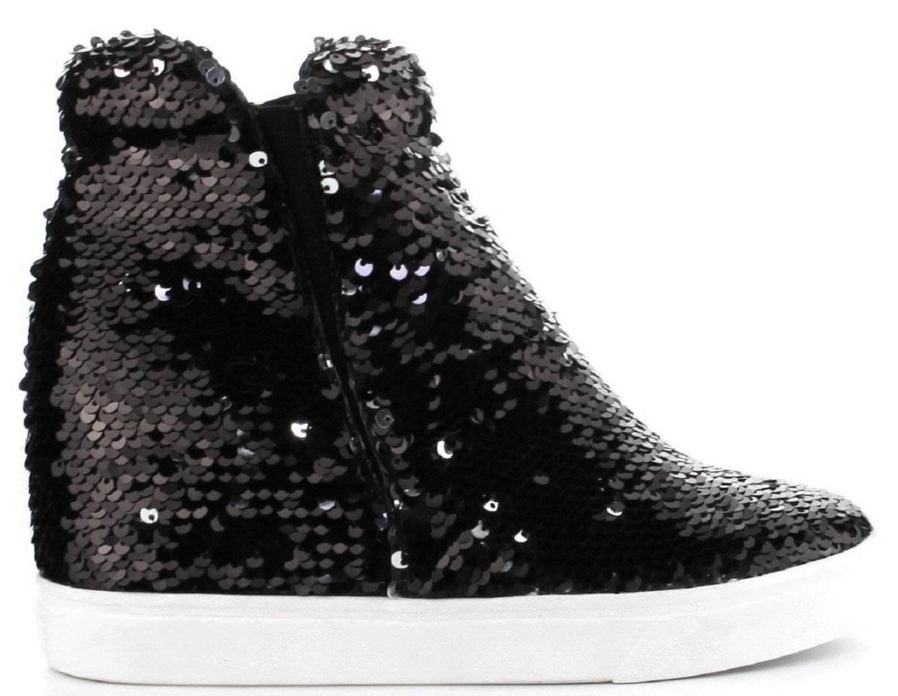 black sequin sneakers womens