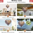 thumbnail image 6 of HELLOYOUNG 3D Metal Wind Spinner Hanging Heart Wind Chime for Outdoor, 360° Rotating Birds & Flowers Sculpture Garden Decor, Unique Balcony Art Ornament, Halloween Christmas Holiday Gift, 6 of 6