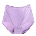 thumbnail image 2 of Women Extra Large Super Plus Size Women's Panties High Waist Briefs Breathable Soft Ladies Panties Light Purple XL, 2 of 3