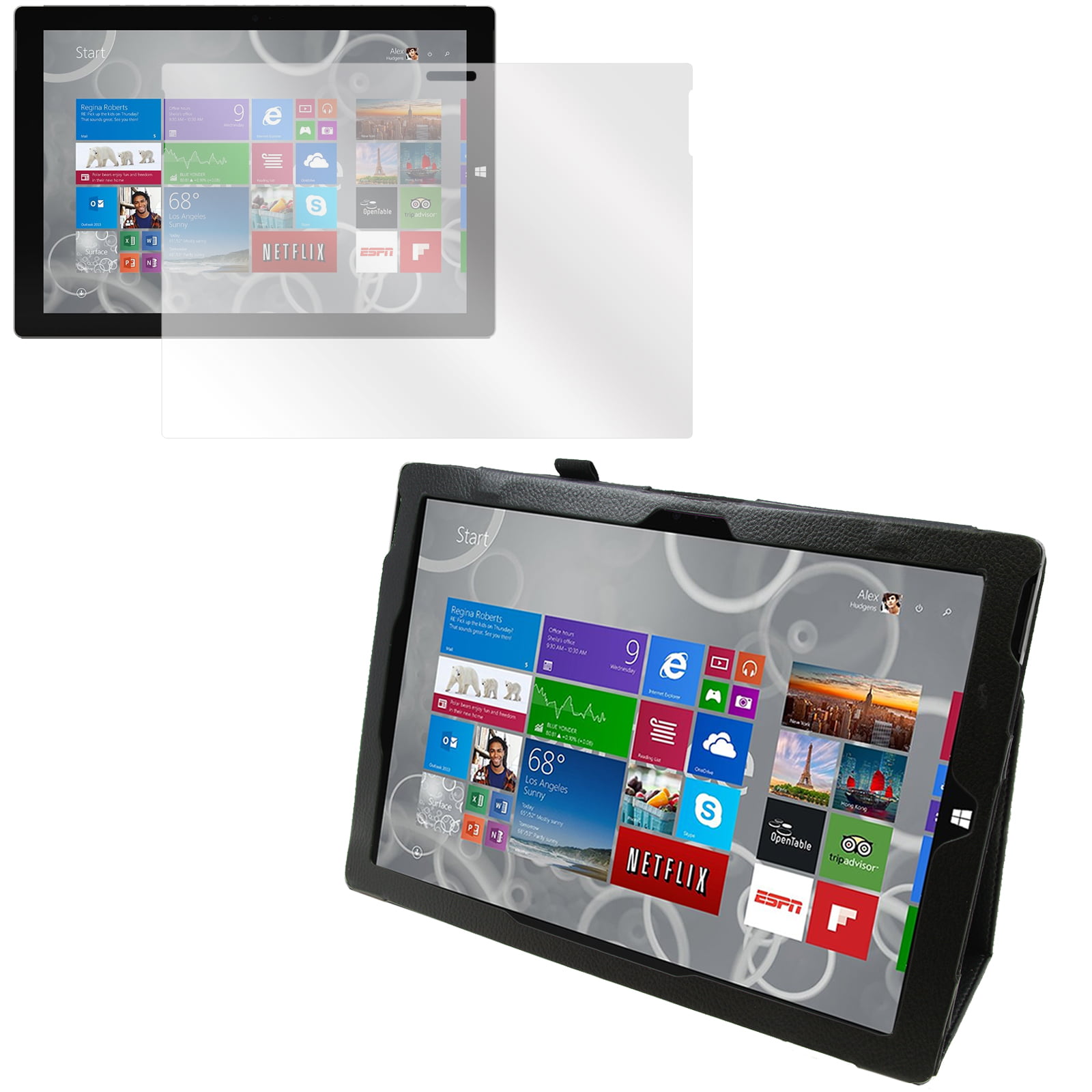 Surface Pro 3 Screen Protector And Folio Bundle