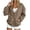Brown, variant on Cardigan Sweatshirt for Women V Neck Button Front Oversized Batwing Sleeve Open Front Casual Layering Sweat Jacket