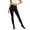 Black, variant on High Waist Control Shaping Tights Opaque Black Full Length Support Pantyhose With Comfortable Wide Band, S, Black