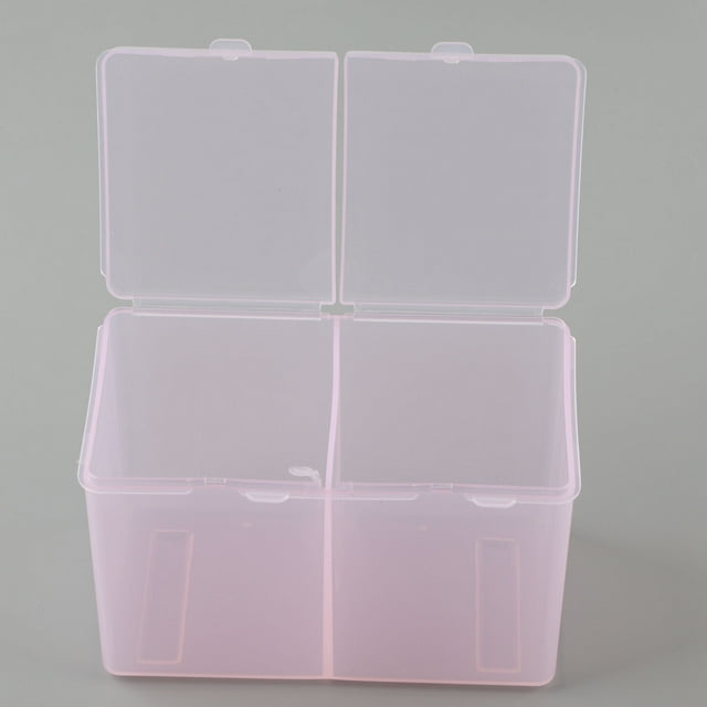Caja de almohadillas de algodón transparente,Almacenamiento de almohadillas de algodón transparente Caja de almacenamiento de algodón removedor de maquillaje Caja de almacenamiento de almohadillas de algodón transparente Diseño de clase mundial