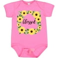 thumbnail image 3 of Inktastic Blessed Sunflower Wreath Girls Baby Bodysuit, 3 of 5