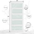 thumbnail image 3 of Easy4Home 36"x 84" Glass Sliding Barn Door With 6.6ft Sliding Door Hardware Kit & Handle Pre-Drilled, 3 of 7