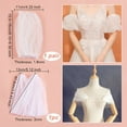 thumbnail image 2 of Detachable Polyester Wedding Dress Straps Bridal Tulle Shoulder Straps White 976x130x3mm, 2 of 6