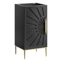 Modway Awaken 18" Bathroom Vanity Cabinet in Black