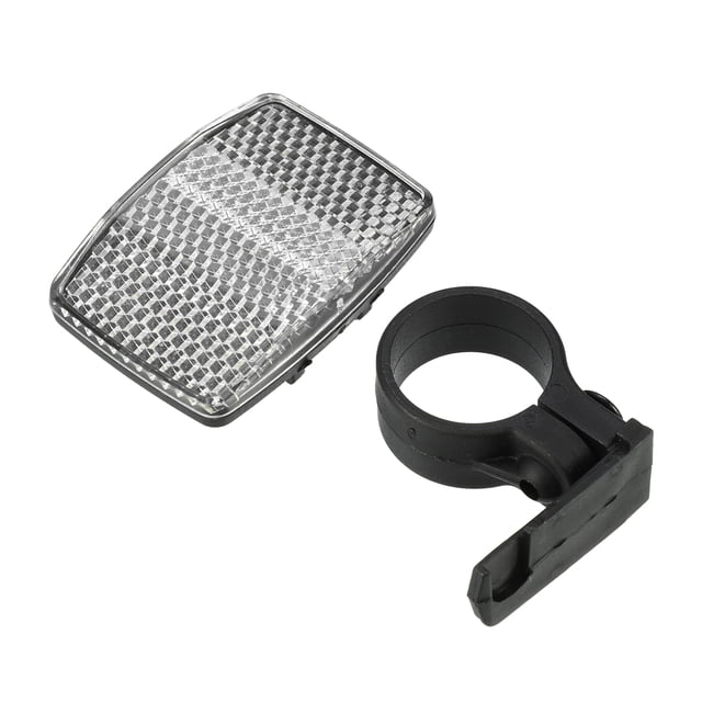 Reflectores de bicicleta Unique Bargains 2.13"x1.57" Reflector de advertencia de bicicleta Reflectores de seguridad Accesorios para bicicletas Plástico blanco