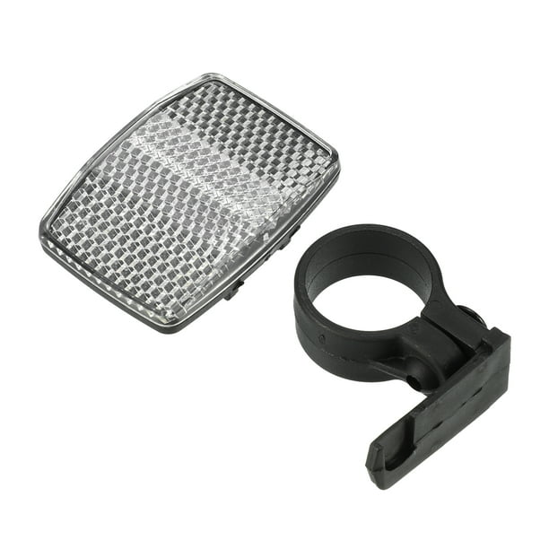 Reflectores de bicicleta Unique Bargains 2.13"x1.57" Reflector de advertencia de bicicleta Reflectores de seguridad Accesorios para bicicletas Plástico blanco