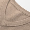 thumbnail image 2 of Men's V-neck sweater long sleeved warm and comfortable knit sweater, 2 of 5