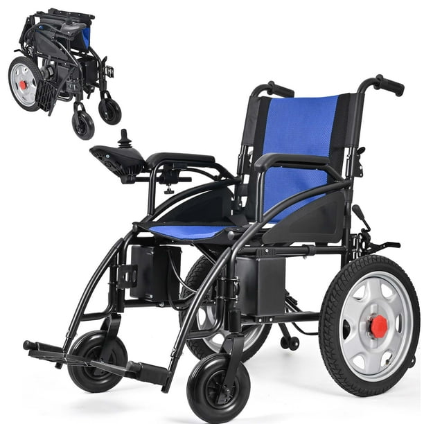 DIYAREA Portable Electric Wheelchair, Lightweight Wheelchairs, Foldable