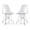 Gray, variant on Aron Living Tower 17" Plastic and Chrome Steel Dining Chairs in Black (Set of 2)