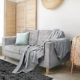 thumbnail image 5 of Utopia Bedding 100% Cotton Thermal Blanket Cool Grey Twin Size Soft, Lightweight, Breathable, Cozy Spring and Summer Blanket for Couch and Sofa, Home Room Decor Gifts for Women and Men (90x72 Inches), 5 of 9