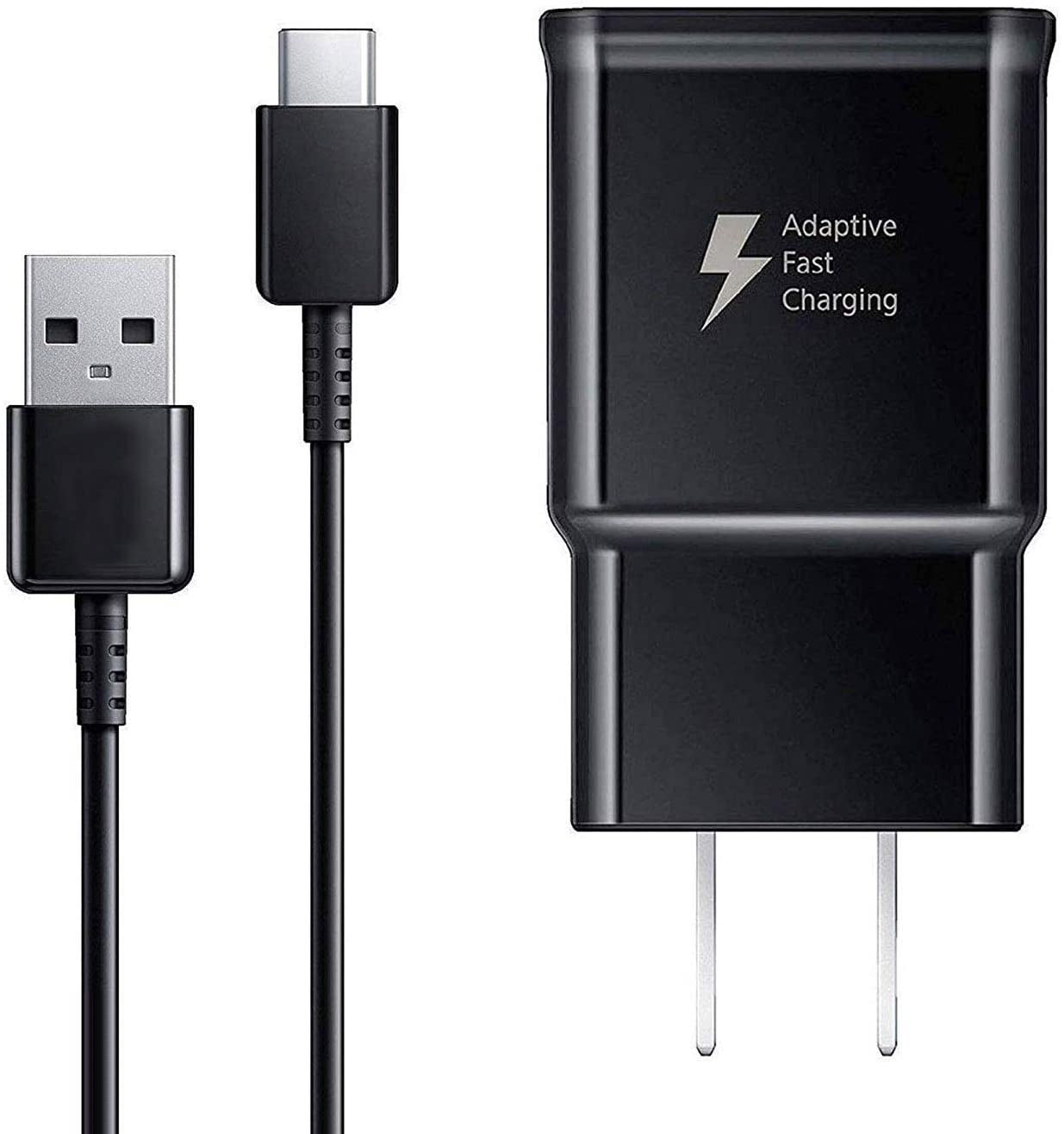 Kritisere død Due Compatible With Samsung Galaxy A40 - Adaptive Fast Charger Home Wall  Adapter 6ft Long Type-C USB Cable USB-C Cord Black - Walmart.com