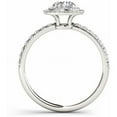 thumbnail image 3 of 1 Carat T.W. Diamond Double Halo 14kt White Gold Engagement Ring, 3 of 5
