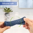 thumbnail image 3 of 2 soportes de jabón de silicona autodrenantes, soporte para jabón y esponja, bandeja de jabón de silicona, soporte para barra de jabón para ducha y baño, 3 of 5