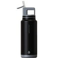 thumbnail image 4 of GROSCHE ALPINE Flip 'N Sip Insulated Water Bottle, Leakproof Water Bottle with Straw, 40oz, Graphite Black, 4 of 13