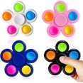 thumbnail image 1 of Simple Dimple Rotation Sensory Toy, Anti-Stress and Anti-Anxiety Easy Carry for ADHD Autism Kids Adults (4pcs), 1 of 5
