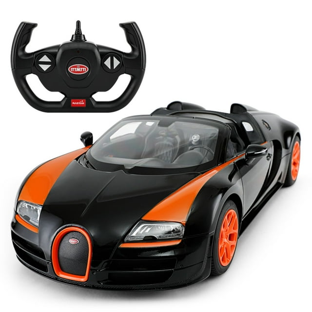 VOLTZ TOYS 1/14 Scale RC Car, Licensed Bugatti Grand Sport Vitesse Remote Control Toy Car Model for Kids and Adults with Working Lights, Official Merchandise, Best Ideal Gift