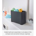 thumbnail image 2 of Yamazaki Home Self-Draining Bathroom Organizer, Black, ABS Plastic, .55, Self-Draining, No Assembly, 2 of 7