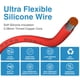 thumbnail image 4 of BNTECHGO Cable de silicona calibre 6, 10 pies, rojo y 10 pies, negro, flexible, 6 AWG, 3200 hebras de alambre de cobre estañado de 0,08 mm, 4 of 5