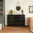 thumbnail image 2 of KULAGAGA  Modern 6 Drawer Dresser for Bedroom, Storage Chest of Drawers for Living Room, Hallway, Entryway, Nursery, 2 of 7