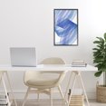 thumbnail image 3 of Stupell Industries Contemporary Blue Lines Flowing In Motion Black Framed Giclee Art, 12 x 18, by Martina Pavlova, 3 of 8