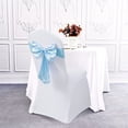 thumbnail image 3 of 20Pcs Elegant Satin Wedding/Party Chair Cover Sashes/Bows - Double-Layer Bow Ribbon Tie Back Sash, 3 of 5