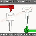 thumbnail image 2 of 2 New Uncut Key For Honda Motorcycles 1983+ Keyway X84 / HD74, 2 of 4