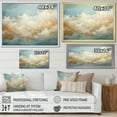 thumbnail image 4 of Designart "Taupe Golden Simplistic Clouds III" Clouds Canvas Prints, 4 of 7