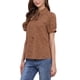 thumbnail image 4 of INSPIRAR CHIC Blusa de Chifón con Cuello Peter Pan y Lazo de Manga Corta con Estampado Retro S Marrón Claro-Puntos, 4 of 6