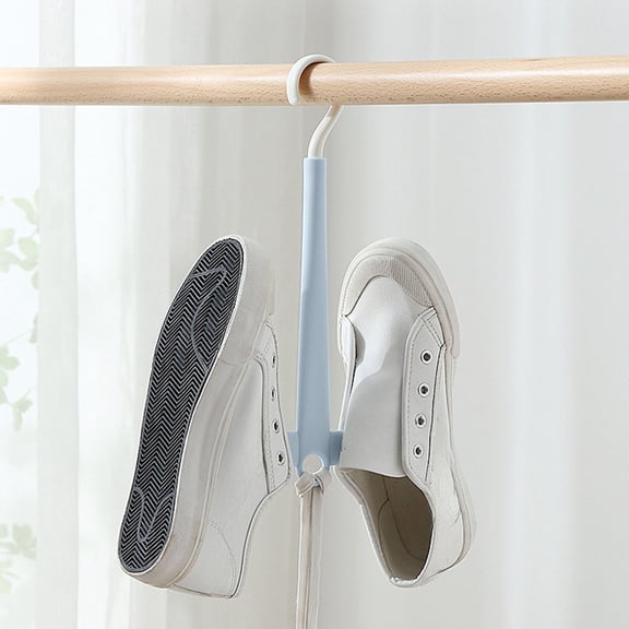 JilgTeok 1 Packs Shoe Drying Rack Windproof Multifunctional Rotating Shoe Drying Rack Clothes Hanger for Apartments Dormitories Home