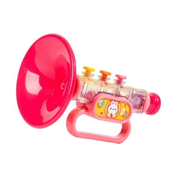 Juguetes para tocar la trompeta, juguetes para bebés y niños pequeños, regalos educativos de cumpleaños, Rosa
