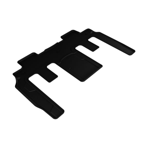 3D MAXpider L1BC02321509 Second Row Custom Fit All-Weather Floor Mat for Select Buck Enclave/ Chevrolet Traverse/ GMC Acadia Models - Kagu Rubber (Black)