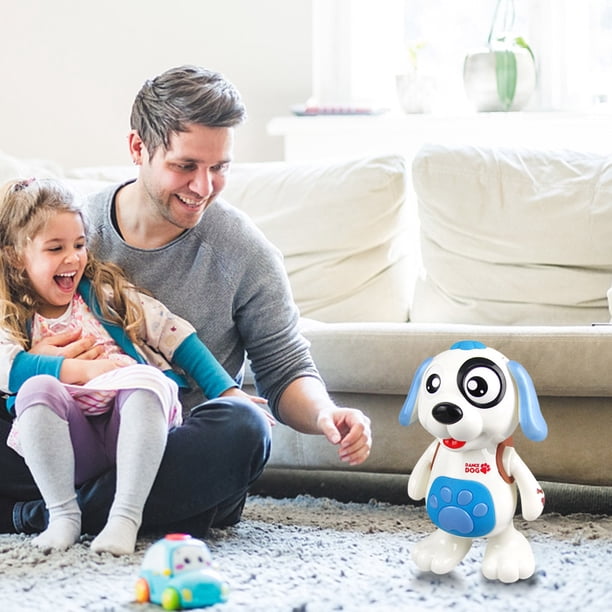 Dance Walk Dog ABS Light Music Dog con cuatro canciones para niños y niñas (azul)