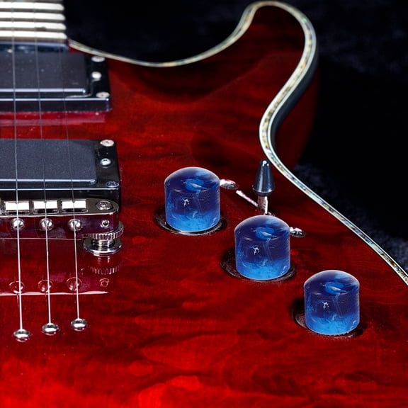 ibasenice 1 Set Plastic Dome Volume and Tone Control Knobs Compatible with Electric Guitar and Bass Parts Accessories