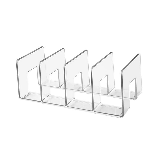 Bookshelf Dividers Bags Display Rack File Display Handbag Storage Organizer Purse Organizer for Closet for Bookcase Libraries clear