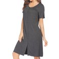 thumbnail image 2 of Avidlove Womens Nightgown Short Sleeve Button Down Pajama Dress Sexy Ladies Sleepwear Maternity Night Shirts, 2 of 6