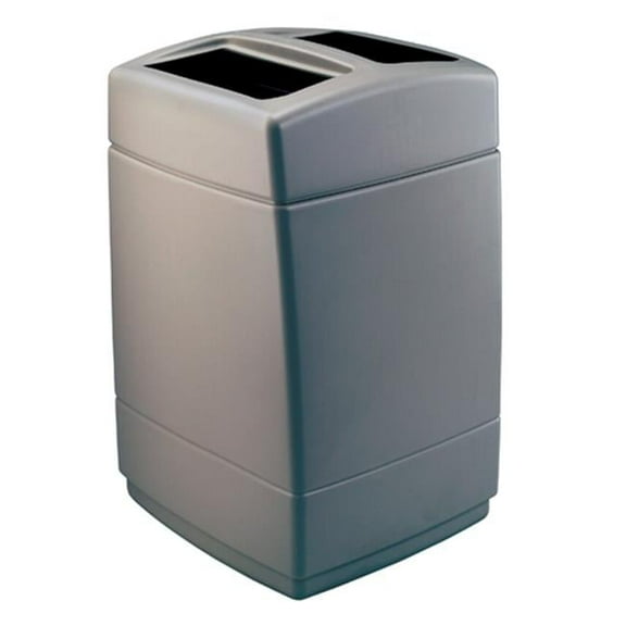 Commercial Zone  55-Gallon Square Waste container - Charcoal