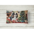 thumbnail image 2 of Cavalier Spaniel Cozy Christmas Throw Pillow, 2 of 4