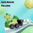 thumbnail image 6 of Fjnjuu Push Construction Truck Toys Dinosaur Engineering Vehicle Car Toy Excavator Dump Truck Multi Joint Movable Friction Powered Construction Trucks for Toddlers, 6 of 8