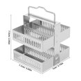 thumbnail image 2 of WHAMVOX Organizador En Acero Inoxidable Para Portaobjetos De Microscopio Con Compacto Y Resistente, 2 of 6