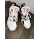 thumbnail image 2 of Ad-id-as Dame 6 GCA Men's Sz2 White Red Scarlet Basketball Kicks Sneakers Shoes, 2 of 6