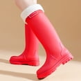 thumbnail image 5 of YUEHUA Womens Rain Boots Stylish Mid Calf Boots for Women Rainy Days Casual Outfits Outdoor Activities Waterproof Lightweight Anti-Slip Garden Boots, 5 of 8