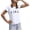White, variant on Womens Tops Dressy Casual Womens Summer Tops Valentine's Day Fashion Casual Print Crew Neck Short Sleeve T Shirt (Women) Women’S Slub Knit T-Shirts M