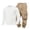 #397-Khaki, variant on Kakii Men's Waffle Henley & Cargo Jogger Set, Solid Knit Top with Utility Pants, Matching Casual Outfit