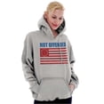 thumbnail image 5 of Not Offended Funny Betsy Ross Flag Hoodie Sweatshirt Women Men Brisco Brands M, 5 of 6