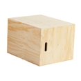 thumbnail image 3 of LOVIVER Wood Plyo Box Exercise Equipment Step up Box for Lunges Conditioning Workout 16x20x24inch, 3 of 8