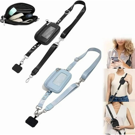 2025 New Crossbody Lanyard Teacher, Adjustable Crossbody Phone Wallet Lanyard with Safety Breakaway Clasp